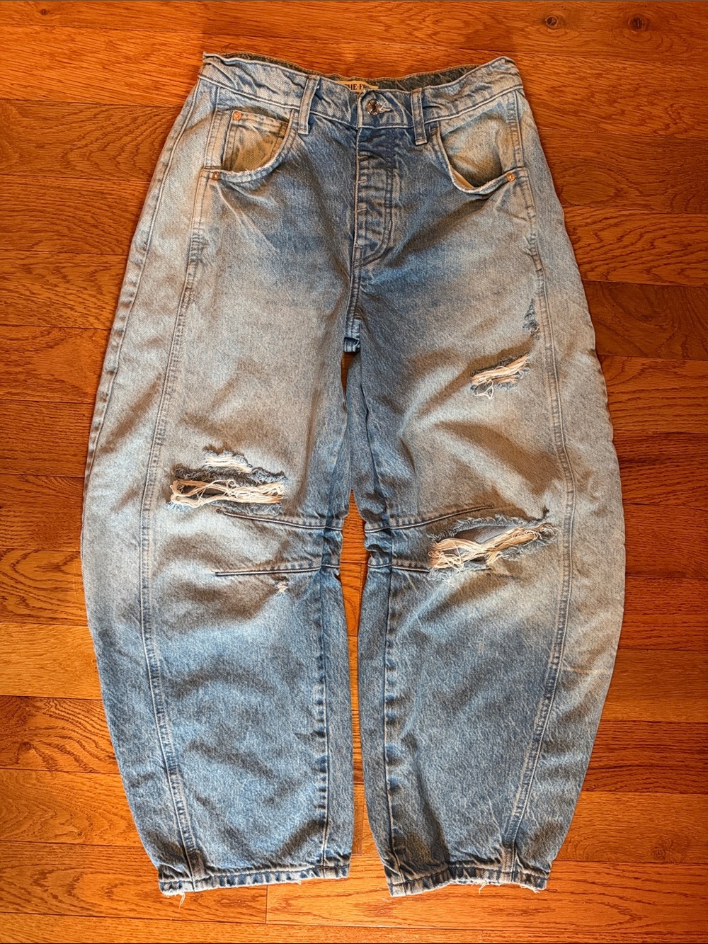 We the Free people good luck barrel jeans 25